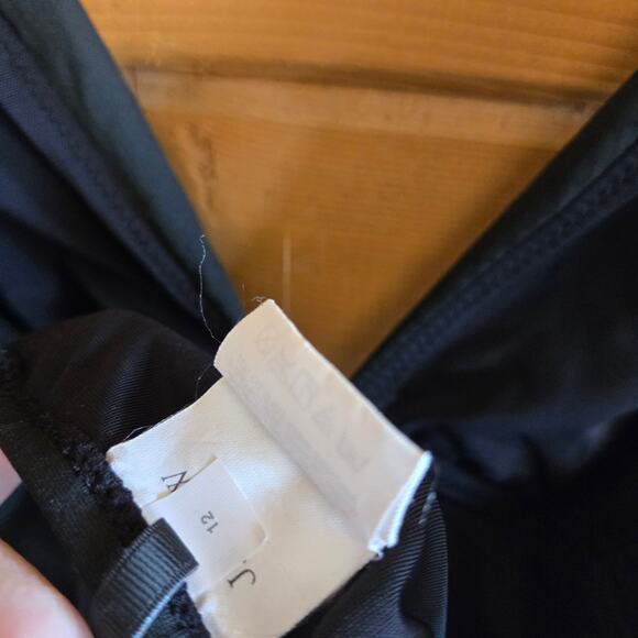 J. Crew Swimsuit One Piece Black Plunge V-Neck Swim Beach Resort 12 Swimwear - Picture 5 of 5